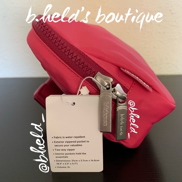 🆕 lululemon Everywhere Belt Bag *Large Version 2L Raspberry Coulis/Wild Berry - Picture 4 of 15